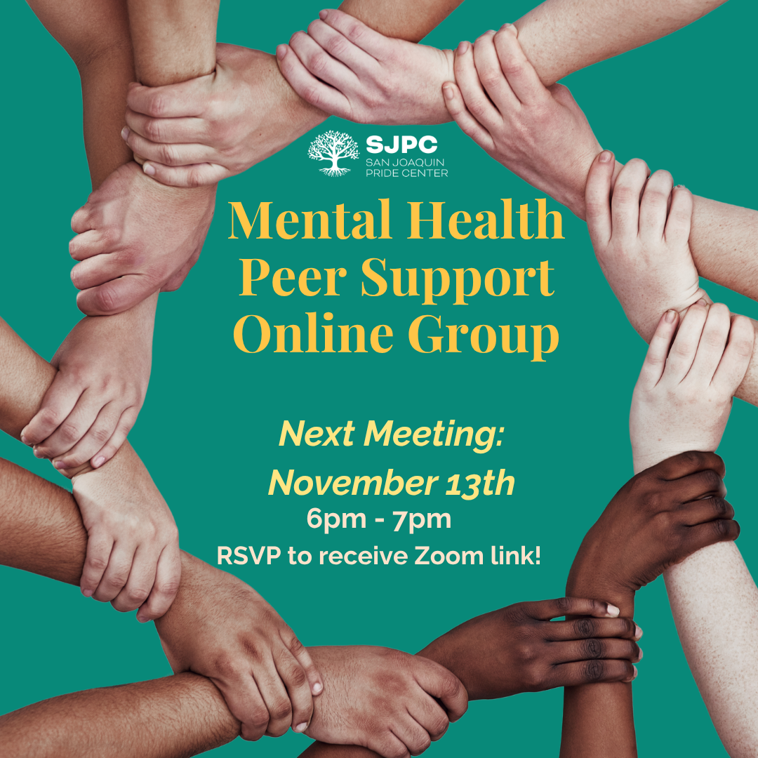 Mental Health Peer Support Group flyer